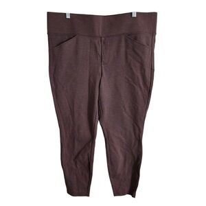 Torrid Pixie Pants Womens 2R Mauve Pull on Stretch Work Career Office Plus XXL